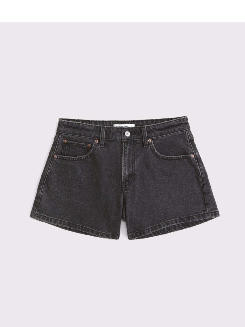 Abercrombie & Fitch Curve Love Mid Rise A-Line Shorts - Picture 2 of 11